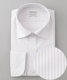 GOTAIRIKU 【形態安定】PREMIUMPLEATS_セミワイドカラー 通年ドレスシャツ（ストライプ）