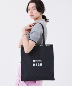 LeSportsac MSGM LG EMERALD TOTE/ロゴトートブラック