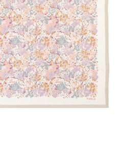 MOONBAT 【シルク100%】フルラ (FURLA) 花柄 シルクプリントスカーフ 65cm×65cm