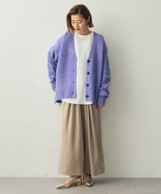 YECCA VECCA サテンタックワイドパンツ