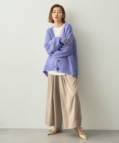 YECCA VECCA サテンタックワイドパンツ