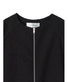 Green Parks AnriettMusee フロントジップジャガードブルゾン