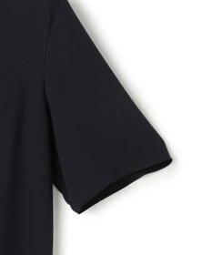 ICB L 【新色追加】BackSatinAmunzen 5分袖配色ボウタイブラウス