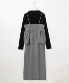 ANY SIS S 【BAILA12月号掲載・貴島明日香さんコラボ】ドッキングビスチェワンピース×インナーセット