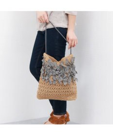 UNBILLION カシュカシュ cachecache / ペーパー手編みリボントート