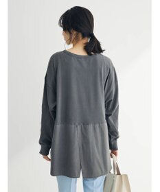 Green Parks ピグメントドッキングスリットデザインチュニック
