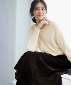 ANY SIS 【2SET】フェザー ニット × フロッキー スカート