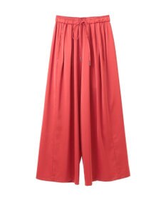 YECCA VECCA サテンタックワイドパンツ