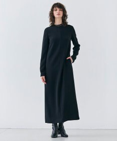 BEIGE， 【洗える】KALMIA / クルーネックIラインロングドレス