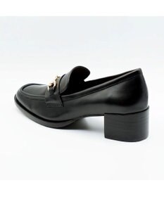 APOM イタリアンレザー ブロックヒールビットローファー45