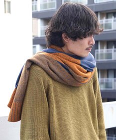 nitorito 【UNISEX】mountain&moon 山と月モチーフ柄 ストール