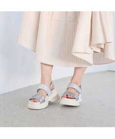 MODE ET JACOMO <MODE ET JACOMO>ボリュームソールグリッターサンダル