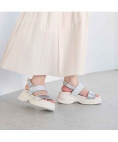 MODE ET JACOMO <MODE ET JACOMO>ボリュームソールグリッターサンダル