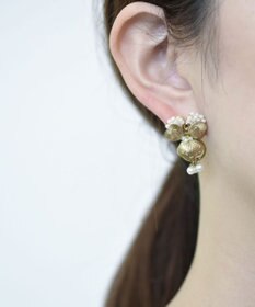 monshiro 【パール】ビオラ ピアス（ホワイト）