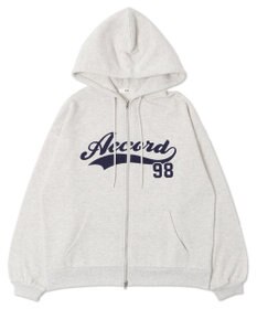 WEGO 裏起毛スタジアムロゴジップパーカー