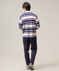 J.PRESS MEN ソフトタッチコットンマルチボーダー ラガーポロシャツ