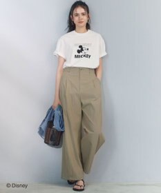 23区 S 【先行予約/SLOW/一部店舗限定】コットンナイロンタイプライター ワイドカーブ バギー パンツ