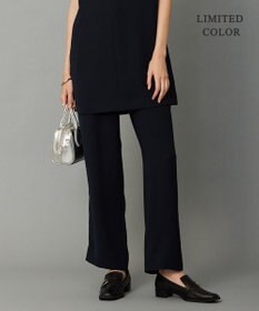 ICB L 【WEB限定カラーあり・洗える】 ライトダブルクロス ストレートパンツ