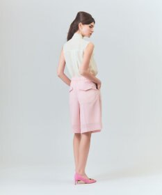 GRACE CONTINENTAL リネンライクシアーパンツ