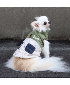 PET PARADISE LEE 綿入ベスト モノグラム 《カーキー》 小型犬