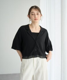 YECCA VECCA 【接触冷感】クロップドデザインジャケット②