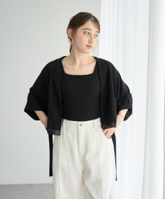 YECCA VECCA 【接触冷感】クロップドデザインジャケット②