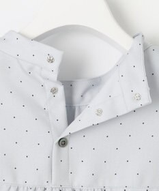 J.PRESS LADIES 【洗える・吸水速乾】 ライトアムンゼンドットPT リボン ブラウス