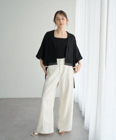 YECCA VECCA 【接触冷感】クロップドデザインジャケット②