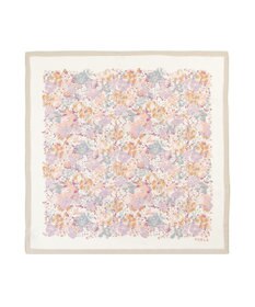 MOONBAT 【シルク100%】フルラ (FURLA) 花柄 シルクプリントスカーフ 65cm×65cm