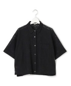 23区 【SLOW/一部店舗限定】モチーフレース 半袖 シャツ