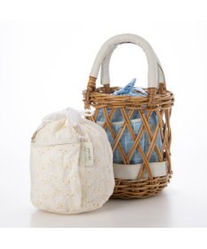 UNBILLION ペルケ perche / 透かし網姫路レザー2WAYかごバッグ