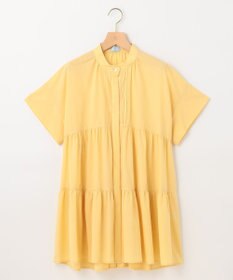 組曲 【洗える】ナチュラルローンギャザーフレア ブラウス