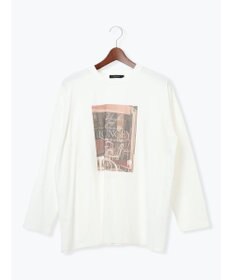 Te chichi フォトプリントロングスリーブTシャツ