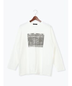 Te chichi フォトプリントロングスリーブTシャツ