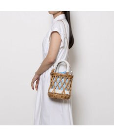 UNBILLION ペルケ perche / 透かし網姫路レザー2WAYかごバッグ