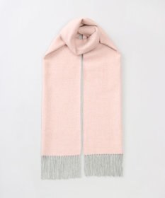 AURORA 【 LANVIN COLLECTION（ランバン コレクション） 】カシミヤ100%無地シングルリバーシブルマフラー(WASH)