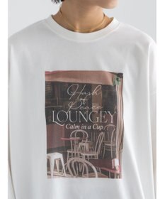 Te chichi フォトプリントロングスリーブTシャツ