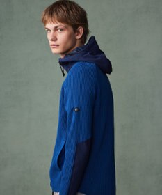 JOSEPH ABBOUD MOUNTAIN 【軽さ/ストレッチ】 CORDURA COTTON アウトドアニットパーカー