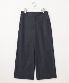 J.PRESS LADIES L 【洗える・吸水速乾】コットン麻シェルドライ ワイド パンツ