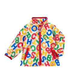 MIKI HOUSE HOT BISCUITS 【80-120cm】 ロゴ総柄 ウインドブレーカー