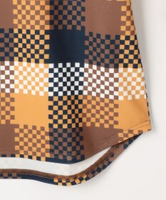 23区GOLF 【WOMEN】【吸水速乾・UVケア】 チェック柄プリント 長袖シャツ