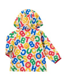 MIKI HOUSE HOT BISCUITS 【80-120cm】 ロゴ総柄 ウインドブレーカー