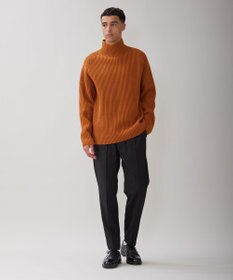 UNFILO MENS ウールライク テーパードパンツ