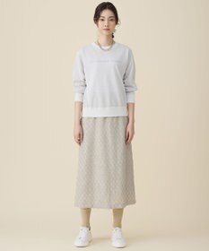 自由区 L グラフィックジャカード ニット