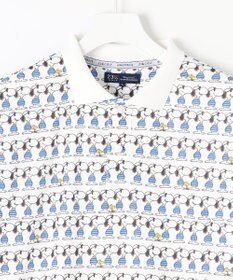 23区GOLF 【PEANUTS】【MEN】スヌーピーコラボ 総柄ポロシャツ
