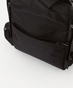 Y'SACCS 【CORDURA×リサイクルレザー】ラウンドフラップミニリュック