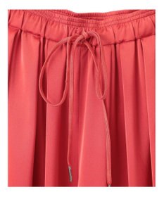 YECCA VECCA サテンタックワイドパンツ