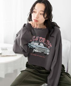 WEGO ヴィンテージライクショートスウェット