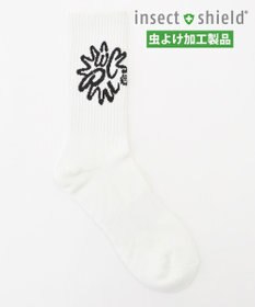 PW CIRCULUS 【虫よけ加工】【MEN】サークルロゴ ミドルソックス  ゴルフ