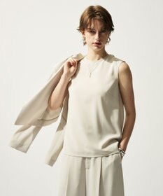 uncrave クールタッチツイル スリットブラウス